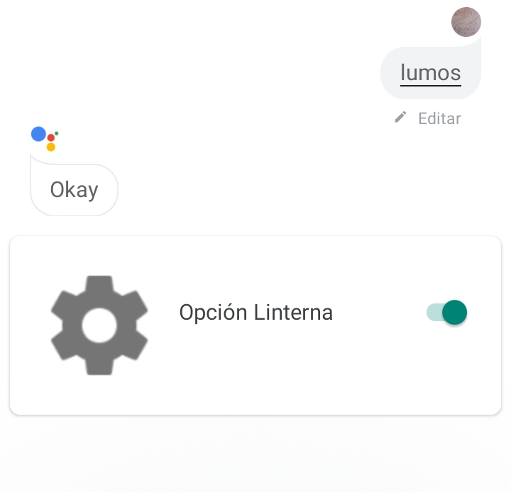 Ok Google Lumos 